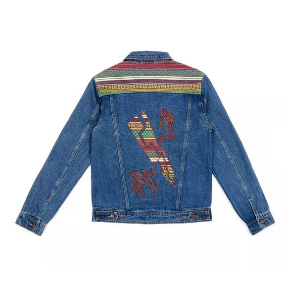 DISNEY Hercules 25th Anniversary Unisex Denim Jacket Size Large NWT